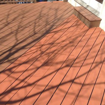 Deck staining project